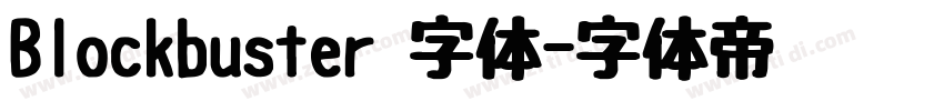 Blockbuster 字体字体转换